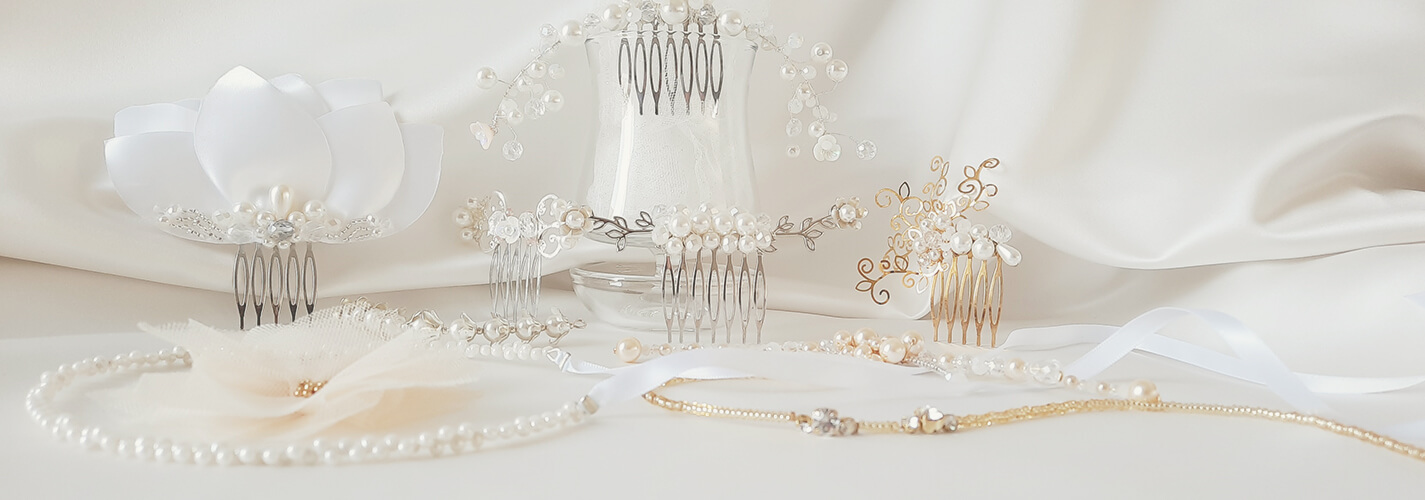 accessoire de cheveux pour coiffure de mariée
