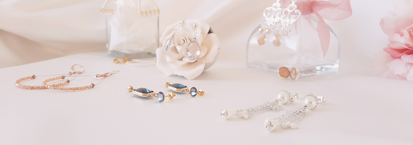 boucles d'oreilles de mariée