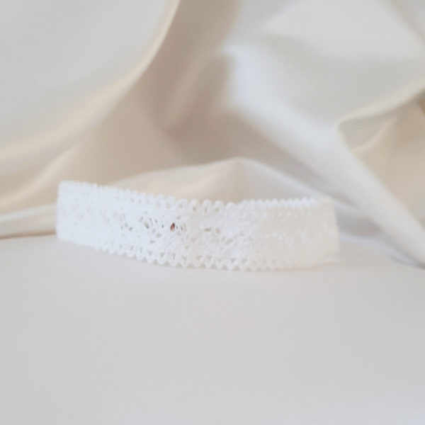 collier-mariée-dentelle-vintage collier de mariée ras de cou en dentelle de coton blanche