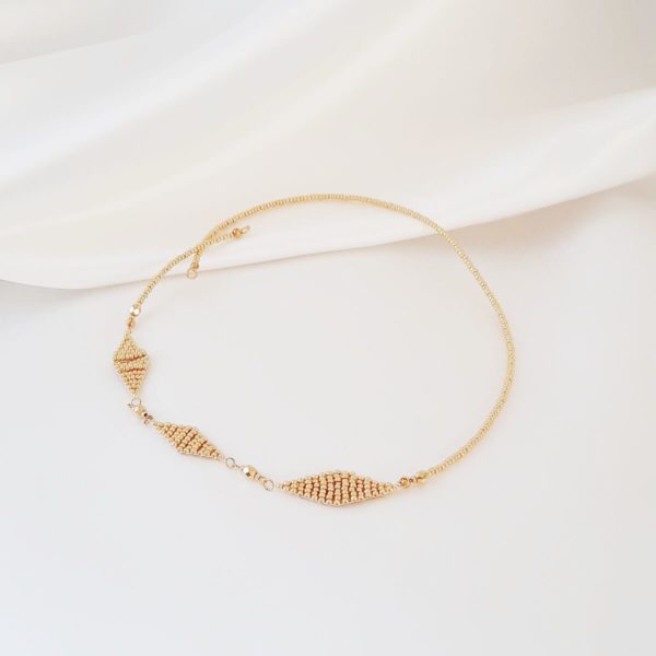 headband-coiffure-mariée-perles headband de mariée, une création unique et originale, d'inspiration bohême chic en perles tissées