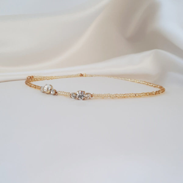 collier-mariée-perles-strass headband de mariée en perles de rocailles et cristaux swarovski