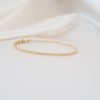 bracelet de mariée simple et minimaliste en perles de rocailles