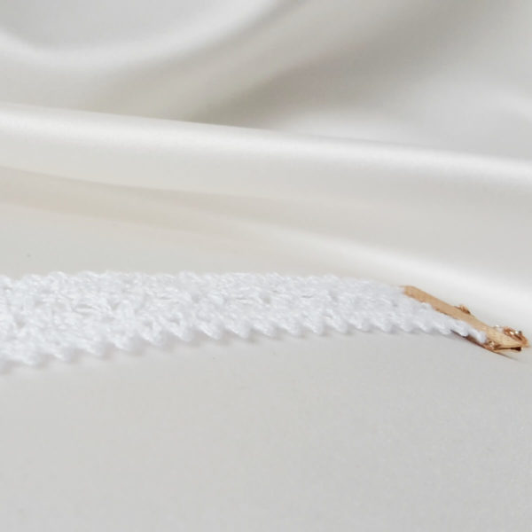 bracelet-mariée-dentelle-vintage bracelet de mariée vintage dentelle de coton blanche