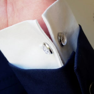 boutons de manchette de marié personnalisables avec initiales