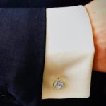 bouton de manchette de marié personnalisable avec initales