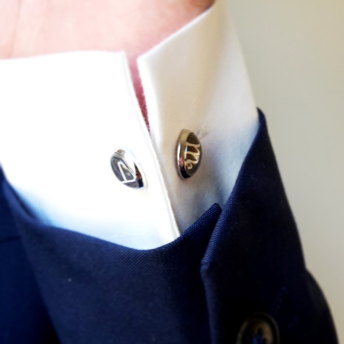 boutons de manchette de marié personnalisables avec initiales