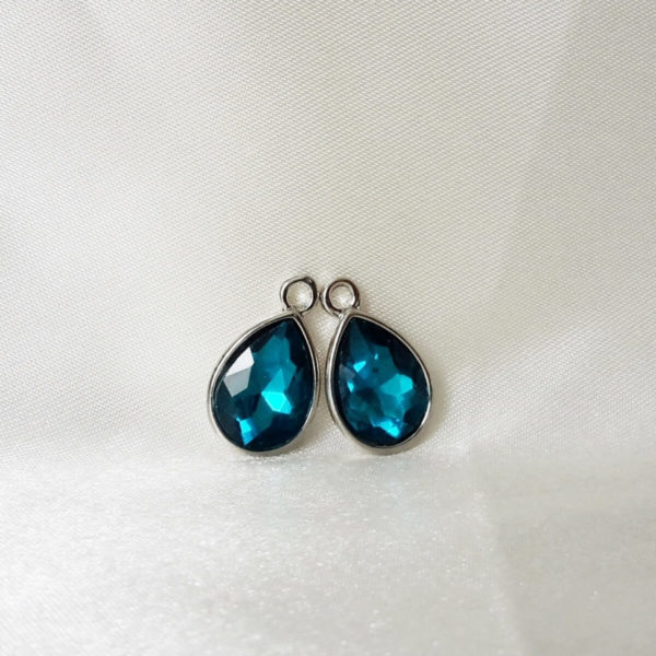 goutte de verre bleu lagon