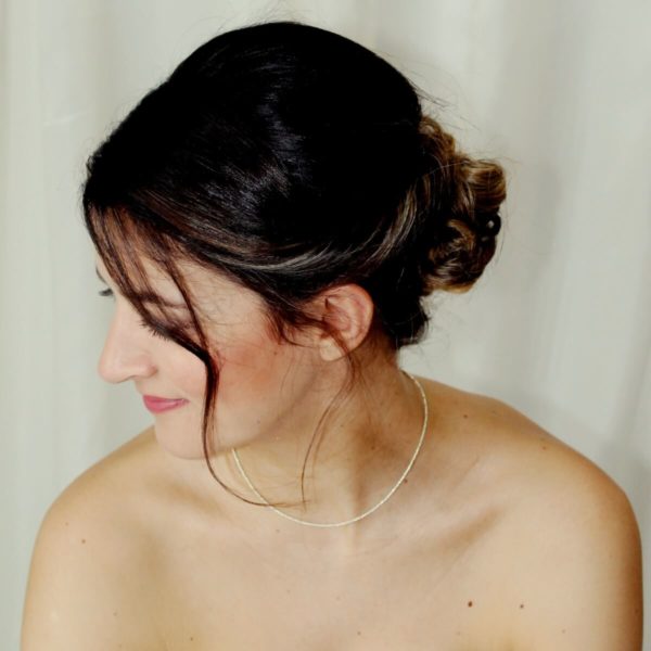 collier-mariée-perles-simple collier de mariée simple et minimaliste en perles de rocailles