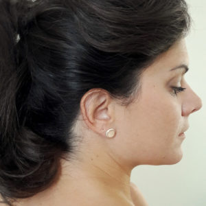 boucles d'oreilles puce d'oreilles verre et satin à personnaliser