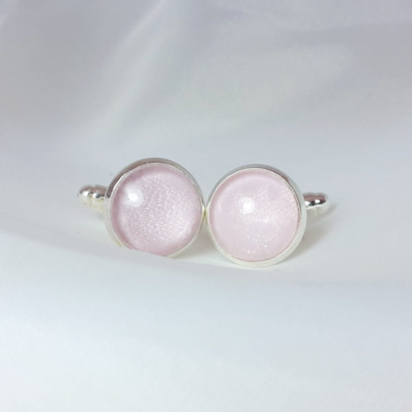 boutons de manchette de marié personnalisables avec satin