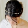Headband-coiffure-mariée-perles-strass headband de mariée en perles de rocailles et cristaux swarovski