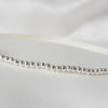headband-coiffure-mariée-satin headband de mariée bohême chic ruban de satin ivoire, perles argentées