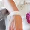 bracelet-mariée-dentelle-rétro-vintage bracelet de mariée vintage, ras de cou en dentelle de coton crème