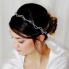 headband-perles-mariage- headband de mariée perles de rocailles opales dorées et ruban d'organza