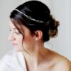 headband de mariée en couronne de perles de rocailles et perles à facettes
