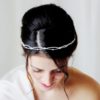headband de mariée en couronne de perles de rocailles et perles à facettes