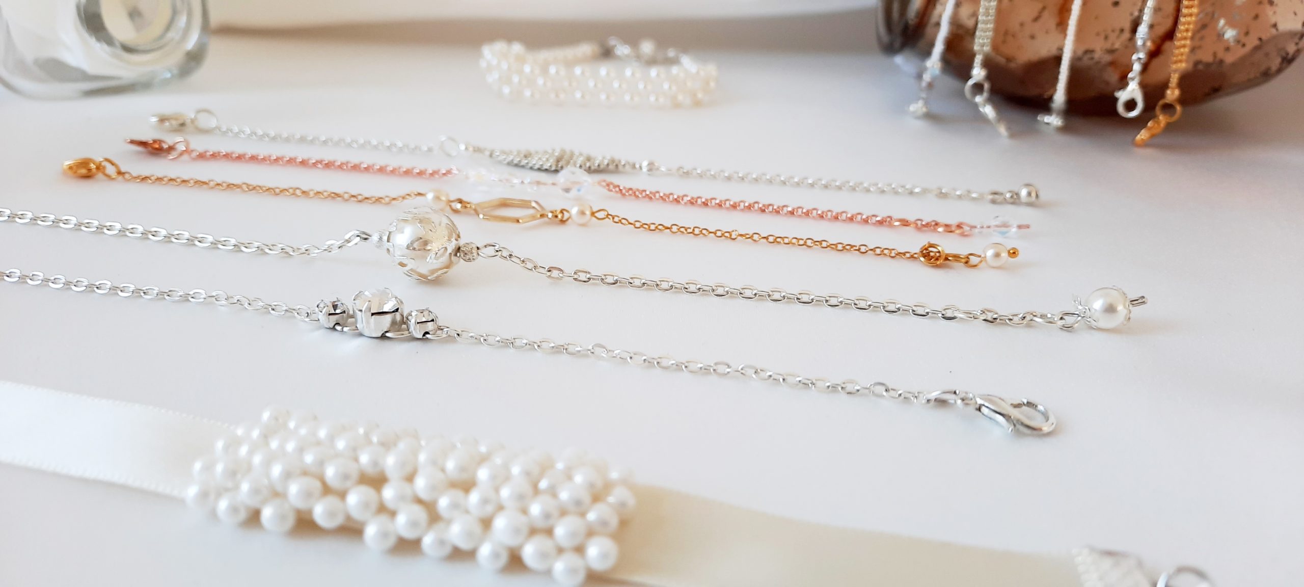 bracelets de mariée perles