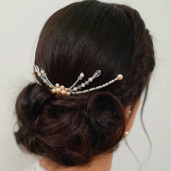 Ornement original pour coiffure de mariée