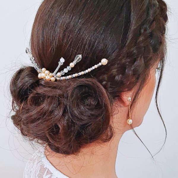 Ornement original pour coiffure de mariée