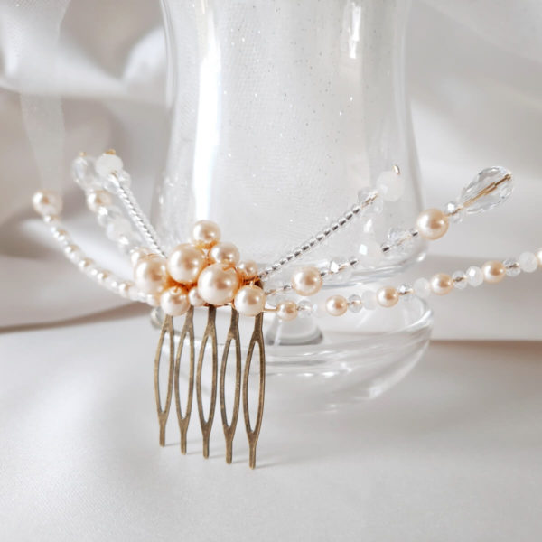 Ornement original pour coiffure de mariée