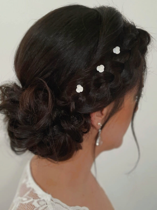 pics fleur-coiffure-mariée pics à cheveux fleurs pour mariée