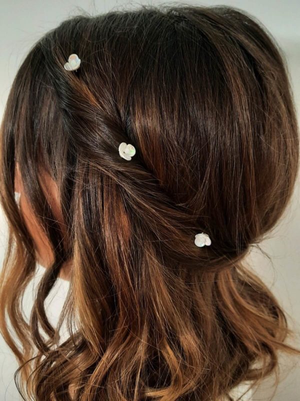 pics fleur-coiffure-mariée pics à cheveux fleurs pour mariée