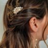 peigne pour coiffure mariage bohème chic