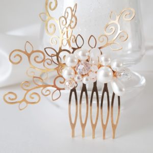 peigne pour coiffure mariage bohème chic