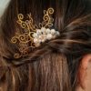 peigne pour coiffure mariage bohème chic