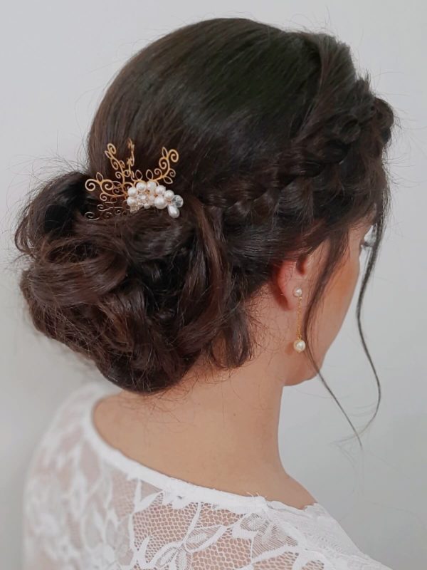 peigne pour coiffure mariage bohème chic