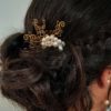 peigne pour coiffure mariage bohème chic
