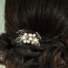 peigne mariée fleurs et perles