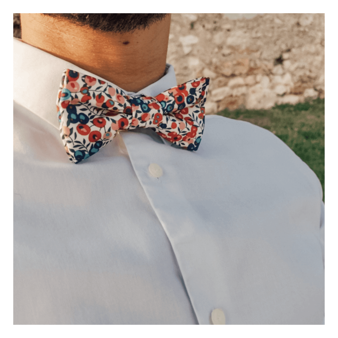 nœud papillon liberty -un cortège en touraine