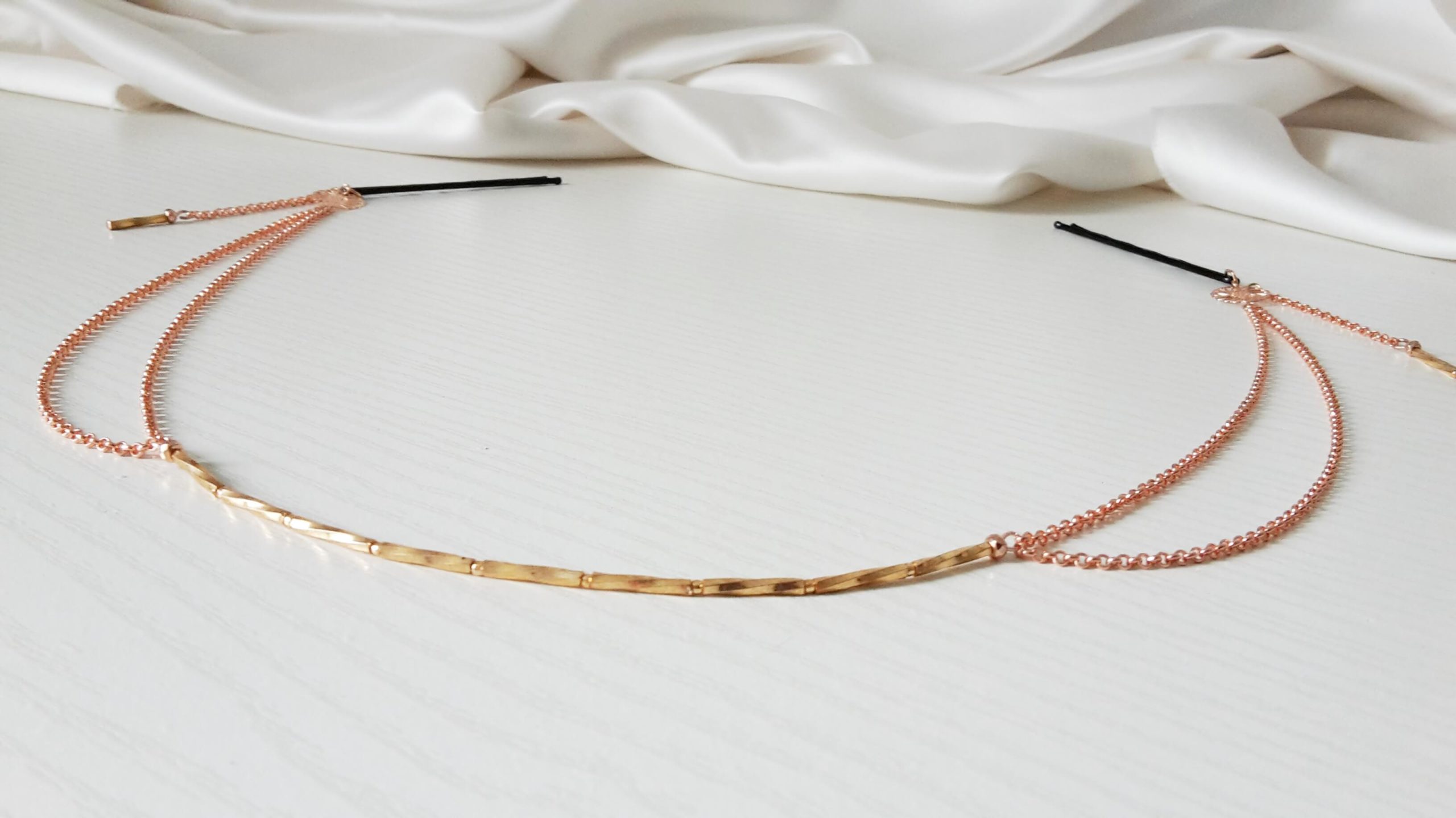 headband de mariée sur mesure